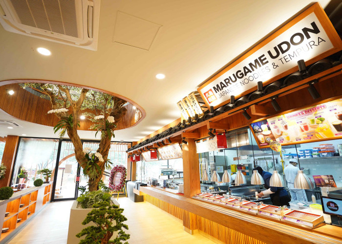 Buka Outlet ke 100 di Indonesia, Marugame Udon Perkenalkan Logo Global Baru