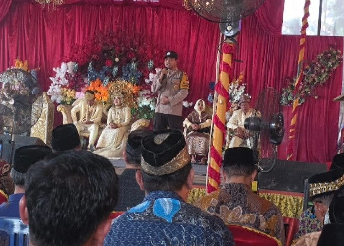 Bhabinkamtibmas Polsek Batanghari Leko Sambangi Warga Tanah Abang, Ingatkan Larangan Musik Remix