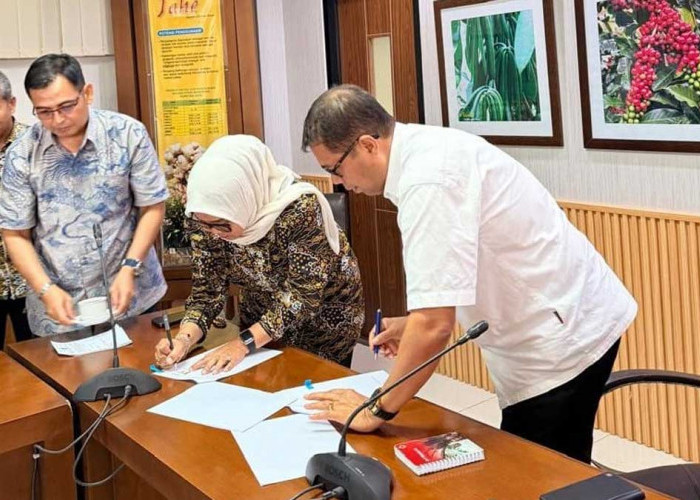 Targetkan Jadi Kiblat Kopi Nasional, Disbun Lahat Perpanjang PKS Strategis dengan Kementan RI