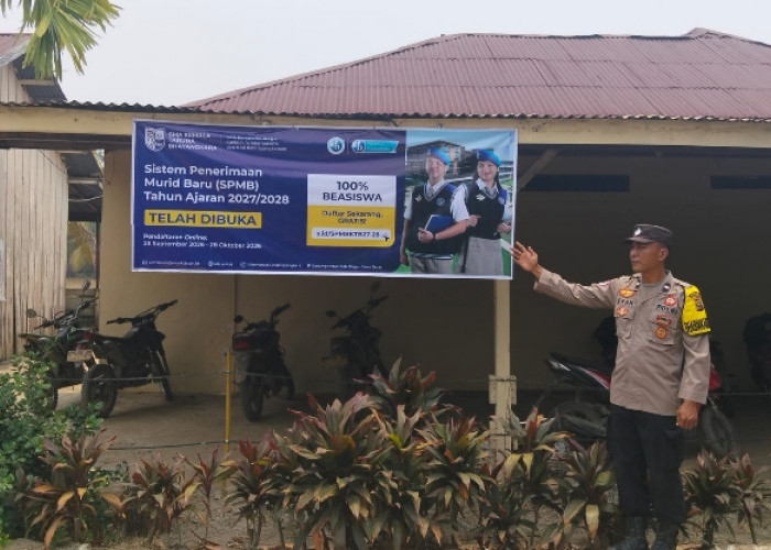 Polsek Lalan Sosialisasikan Penerimaan Siswa Baru SMA Kemala Taruna Bhayangkara
