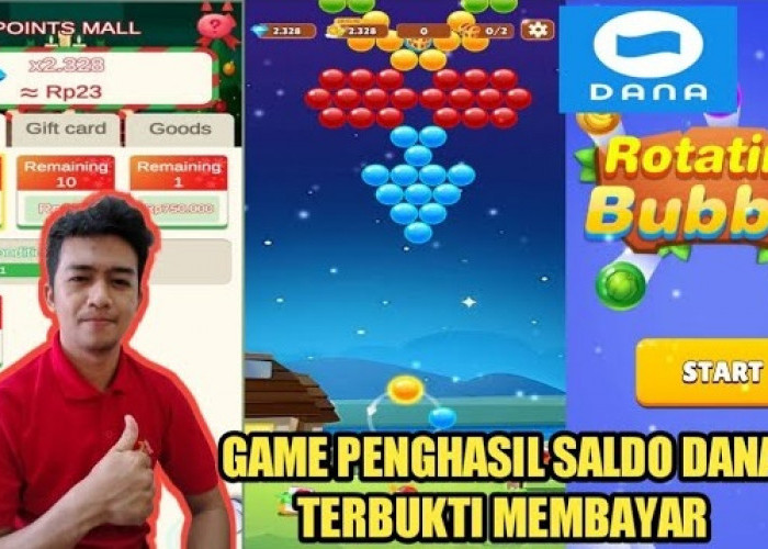 Gak Perlu Deposit! Aplikasi Game Bubble Spinner Hasilkan Saldo DANA Gratis Ratusan Ribu, Ini Cara Selengkapnya