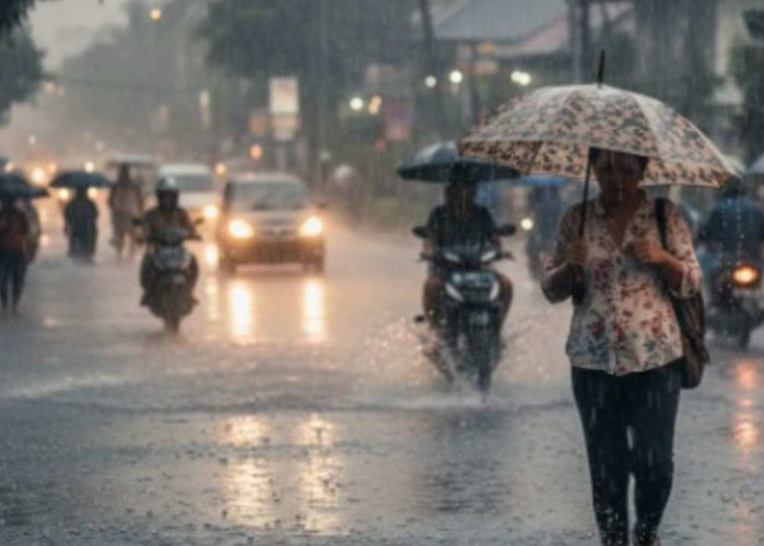 Prakiraan Cuaca BMKG 14 Januari 2026, Hujan Ringan Rata di Sumsel, Muba Hujan Sedang