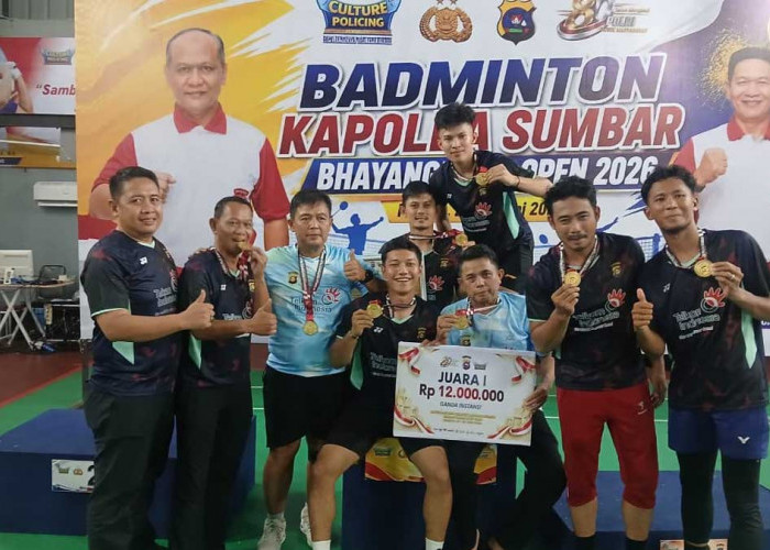 Bukan Cuma Garang Amankan Jalanan, Personel Skuad Polda Sumsel Sukses Sabet Juara 1 di Kapolda Sumbar Open 202