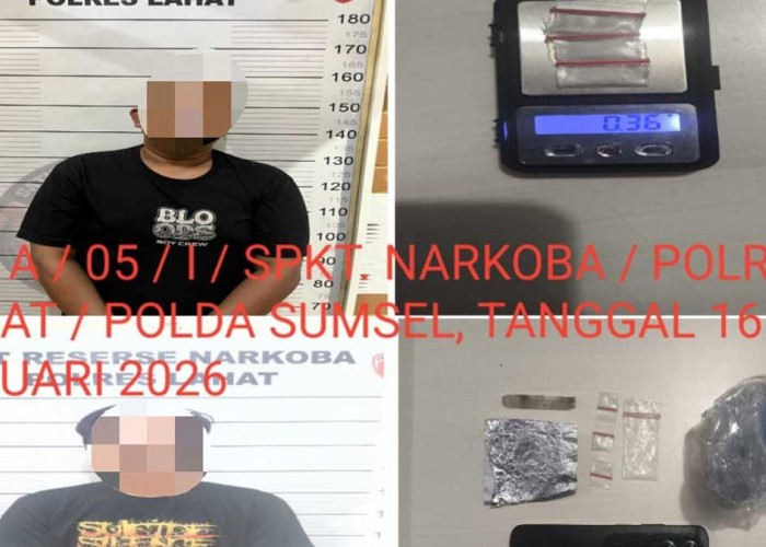 Lacak Transaksi Melalui Gadget: Satresnarkoba Polres Lahat Ringkus Pengedar di Srinanti