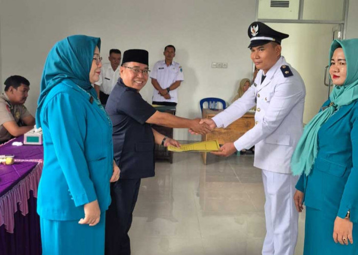 Nazaruddin Resmi Jadi Pj Kades Pandan Arang, Camat Kikim Selatan: Kelola Anggaran Sesuai Aturan