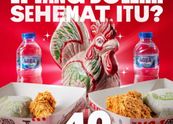 Hanya Bayar Rp40.000an! Promo KFC Jagoan Hemat Kalian Udah Dapetin 2 Ayam, 2 Nasi, 2 Minum Buruan Datangin Out