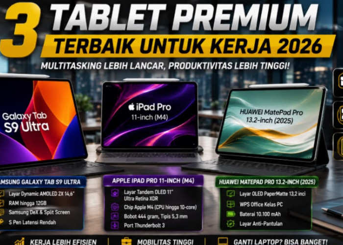 Rekomendasi Tablet Flagship Terbaik untuk Solusi Kerja Tanpa Batas, Nggak Kalah Tangguh dari Komputer