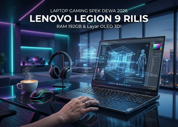 Bawa RAM Jumbo 192 GB dan Intel Core Ultra 9, Lenovo Legion 9 18IAX10 Jadi Laptop Gaming Paling Buas di 2026