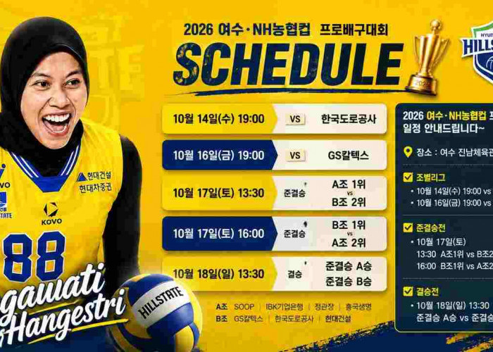 Hyundai Hillstate Beber Calon Lawan Megawati Hangestri Cs di KOVO Cup 2026