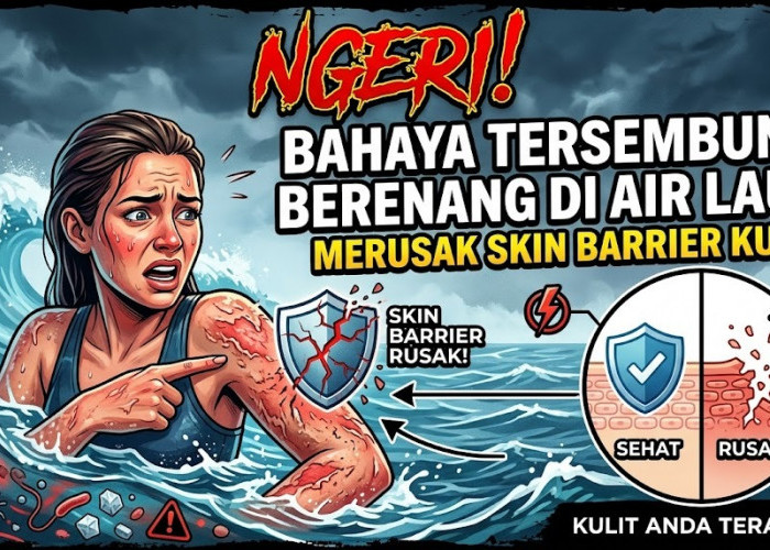Ngeri! Ini Dampak Buruk dan Bahaya Tersembunyi Berenang di Air Laut yang Bisa Merusak Skin Barrier Kulit