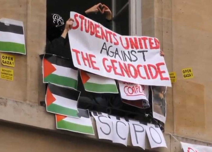 Aksi Pro Palestina Merambah ke Kampus Ternama di Perancis, Kutuk Kekejaman Israel