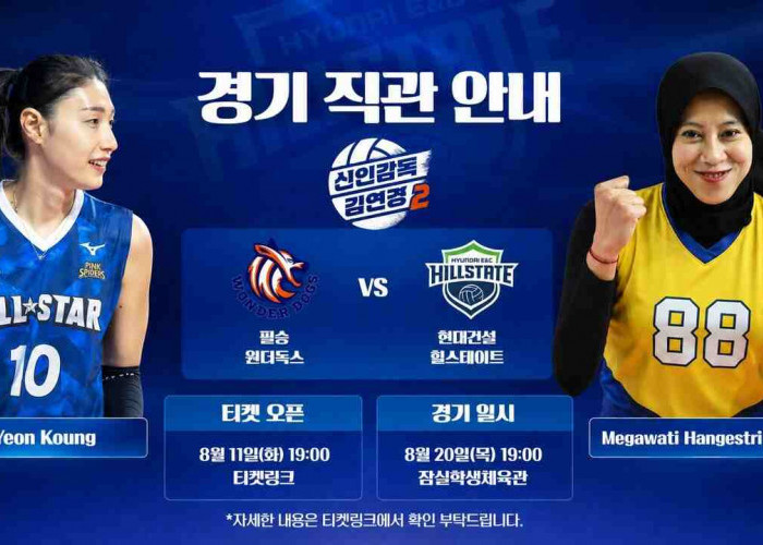 Bukan KOVO Cup, Megawati Hangestri Bisa Debut 20 Agustus! Hyundai Hillstate Hadapi Wonder Dogs