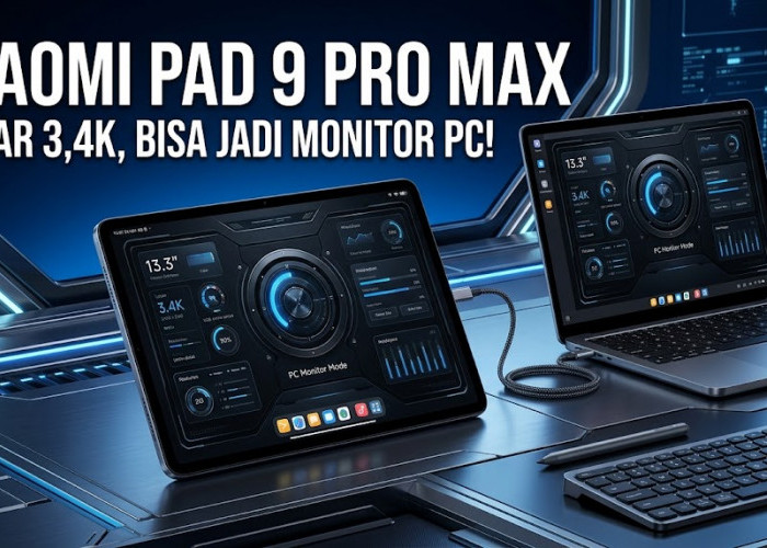 Bisa Jadi Monitor Eksternal PC, Xiaomi Pad 9 Pro Max Siap Meluncur dengan Layar 3,4K Super Jernih