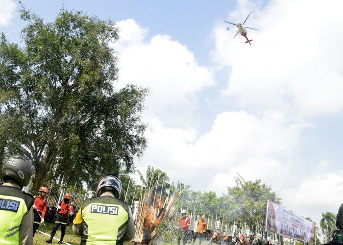 Total 5 Helikopter Water Bombing Tanganin Karhutla di Muara Enim 