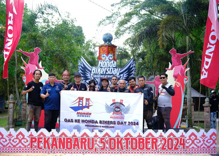 Bikers Honda Sumsel Taklukkan 730 KM, Semarakkan HBD 2024 Regional Sumatera di Pekanbaru