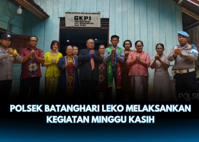 Polsek Batanghari Leko Sambangi Jemaat GKPI Bukit Selabu, Ajak Warga Jaga Keamanan Lingkungan