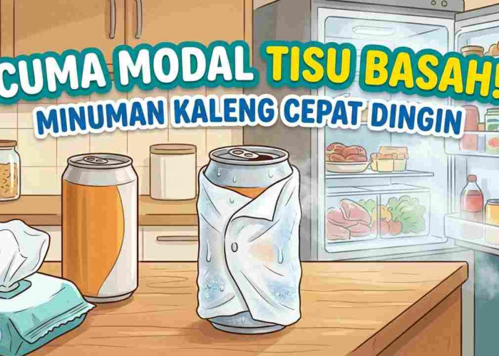 Cuma Modal Tisu Basah! Trik Bikin Minuman Kaleng Cepat Dingin  