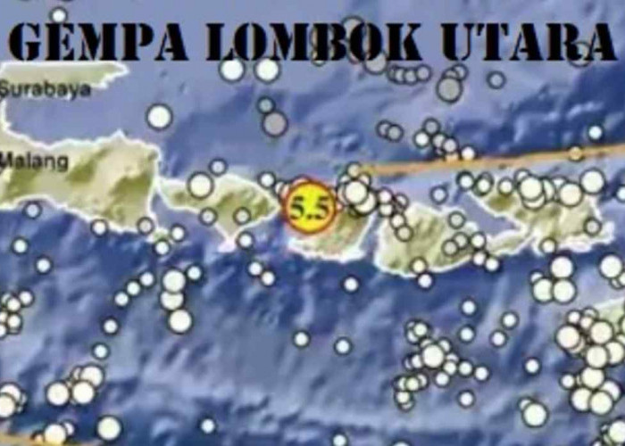 Info BMKG, Gempa Berkekuatan 5.5 Magnitudo Terjadi di Lombok Utara