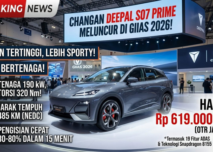 Tampil Perdana & Curi Perhatian di GIIAS 2026: Intip Spesifikasi Mewah & Harga Resmi Changan Deepal S07 Prime