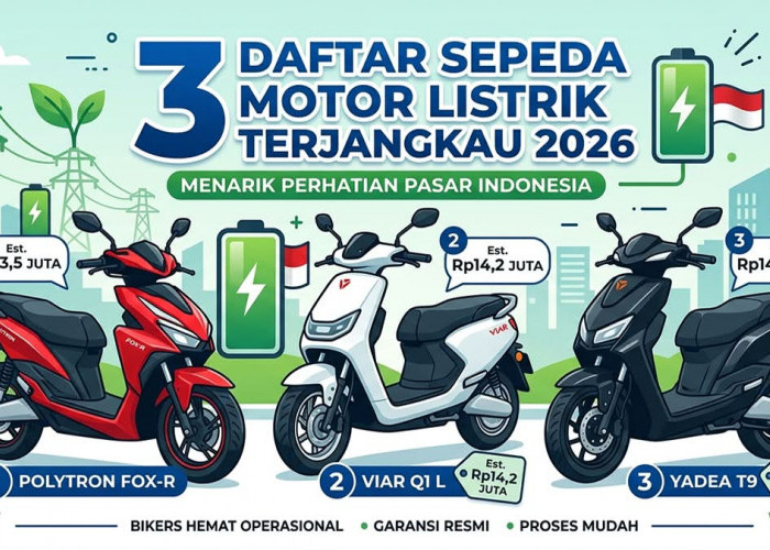 Solusi Hemat Harian! 3 Motor Listrik Murah Rp10 Jutaan Terbaik untuk Mobilitas Perkotaan