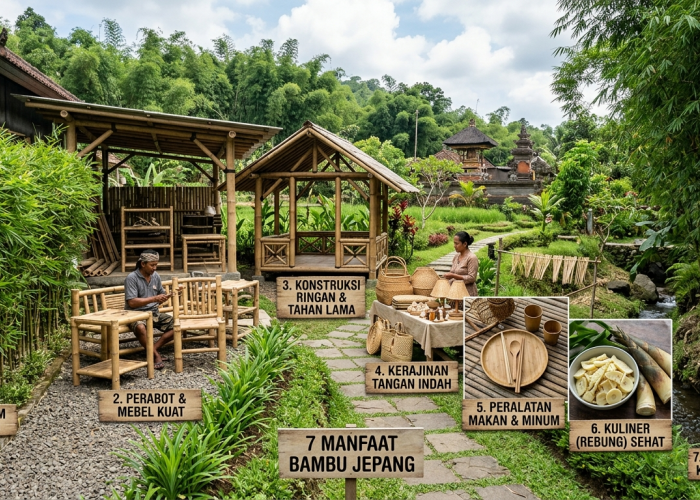 Sering Dipakai Hiasan Ruang Tamu: Intip 7 Khasiat Luar Biasa Bambu Jepang Saring Udara Beracun hingga...