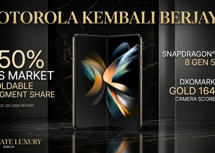 Bangkit dari 'Mati Suri', Motorola Sukses Jadi Raja Baru di Pasar HP Lipat Global
