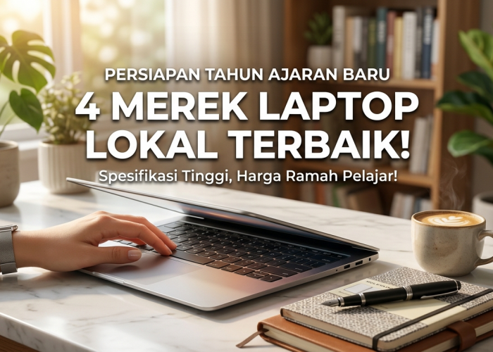 Modal 4 Jutaan Sudah Dapat Laptop Spek Dewa! Cek Daftar Laptop Lokal Andalan Pelajar Tahun Ini
