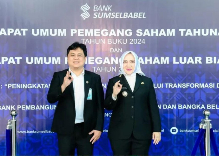 Bupati Musi Rawas Hj Ratna Machmud Hadiri RUPS Bank Sumsel Babel