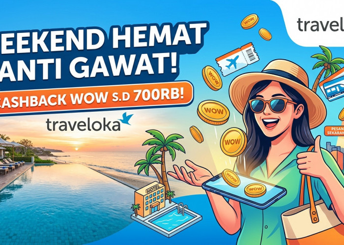 Weekend Hemat Anti Gawat! Promo Cashback WOW Traveloka s.d 700 Ribu Bikin Dompet Auto Senyum!