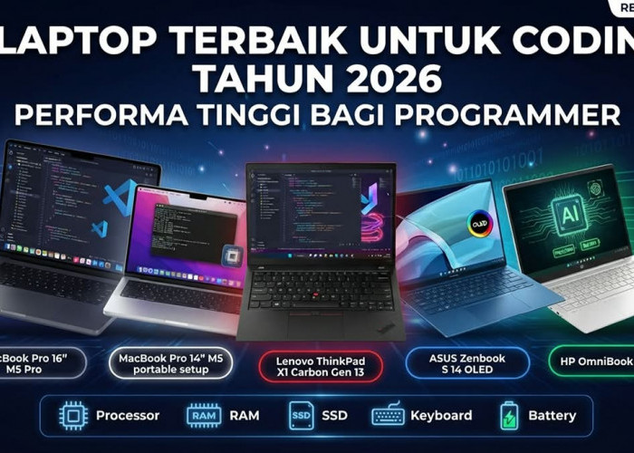 Bebas Lag dan Anti Lemot! Ini 5 Rekomendasi Laptop Terbaik untuk Programmer 2026