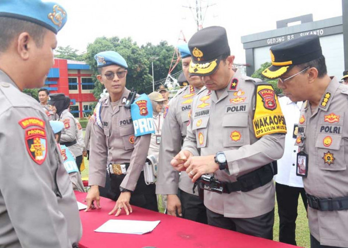 Wakapolda Sumsel Pimpin Langsung Pemeriksaan 2229 Pemegang Senpi Dinas