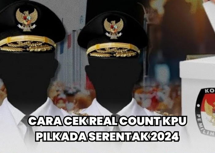 Begini Cara Cek Real Count KPU Pilkada Serentak 2024, Bagaimana Sumsel dan Palembang? 