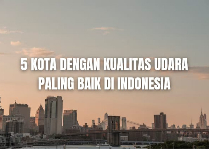 5 Kota dengan Kualitas Udara Paling Baik di Indonesia Versi AQI, Ada Kotamu?