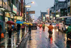 Waspada! Hujan Ringan Masih Dominasi Cuaca Sumatera Selatan Hari Ini