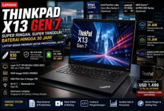 Cuma 930 Gram! Lenovo ThinkPad X13 Gen 7 Resmi Meluncur, Laptop Bisnis Paling Ringan di Kelasnya