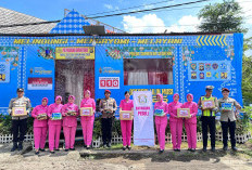 Kapolres Lubuk Linggau dan Ketua Bhayangkari Tinjau Pos Pelayanan Nataru