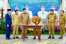 Atasi Permasalahan di Perbatasan, Pemkab Muba-Muaro Jambi Teken MoU Kerjasama