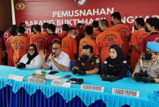 Polda Sumsel Musnahkan Barang Bukti Narkotika Hampir Senilai Rp8 Miliar