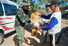 Tergerak Kerja Keras TNI, Warga Desa Cukil Sukarela Kirim Makan Siang Buat Satgas TMMD Kodim Salatiga
