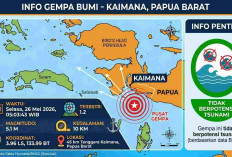 Rentetan Gempa Pagi Ini Guncang Indonesia, Kaimana Papua Barat Terkuat M 5,1