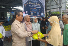 Patut Dicontoh! Lewat Sistem Kupon, Pembagian 300 Sembako SMPN 3 Lahat Berjalan Tertib dan Humanis