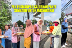 Peduli Sesama, PLN PUSMANPRO UPMK III Bagi-Bagi Sembako ke Masyarakat di Palembang