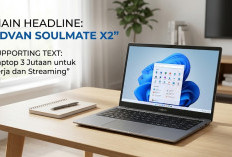 Cari Laptop Murah Meriah Bergaransi Resmi untuk Ketik Dokumen dan Streaming? Advan Soulmate X2 Pilihannya