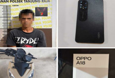 Polisi Ringkus Pelaku Curat Serta Amankan Motor dan HP Korban di Ogan Ilir
