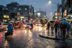 Prakiraan Cuaca Sumsel Hari Ini: Hujan Ringan Merata, PALI dan Prabumulih Waspada Petir