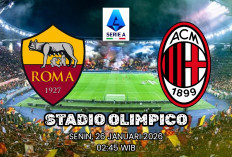 Liga Serie A Roma vs AC Milan: Duel Dua Tim Penghuni Empat Besar