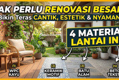 Tak Perlu Renovasi Besar! 4 Material Lantai Ini Bisa Bikin Teras Rumah Lebih Cantik, Estetik, dan Nyaman