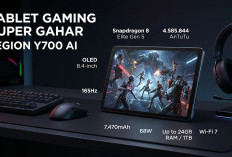 Skor AnTuTu Tembus 4,5 Juta! Lenovo Legion Y700 AI Resmi Rilis: Tablet Gaming Compact OLED 165Hz Paling Monste