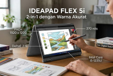 Layar Sentuh Akurat dan Engsel 360 Derajat, Lenovo IdeaPad Flex 5i Jadi Laptop 2-in-1 Andalan Desainer Pemula