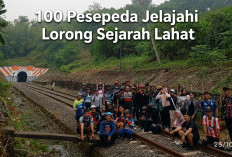 Keren Abis! 100 Pesepeda Jelajahi Lorong Sejarah Lahat, dari Terowongan Gunung Gajah hingga Bangunan Kolonial